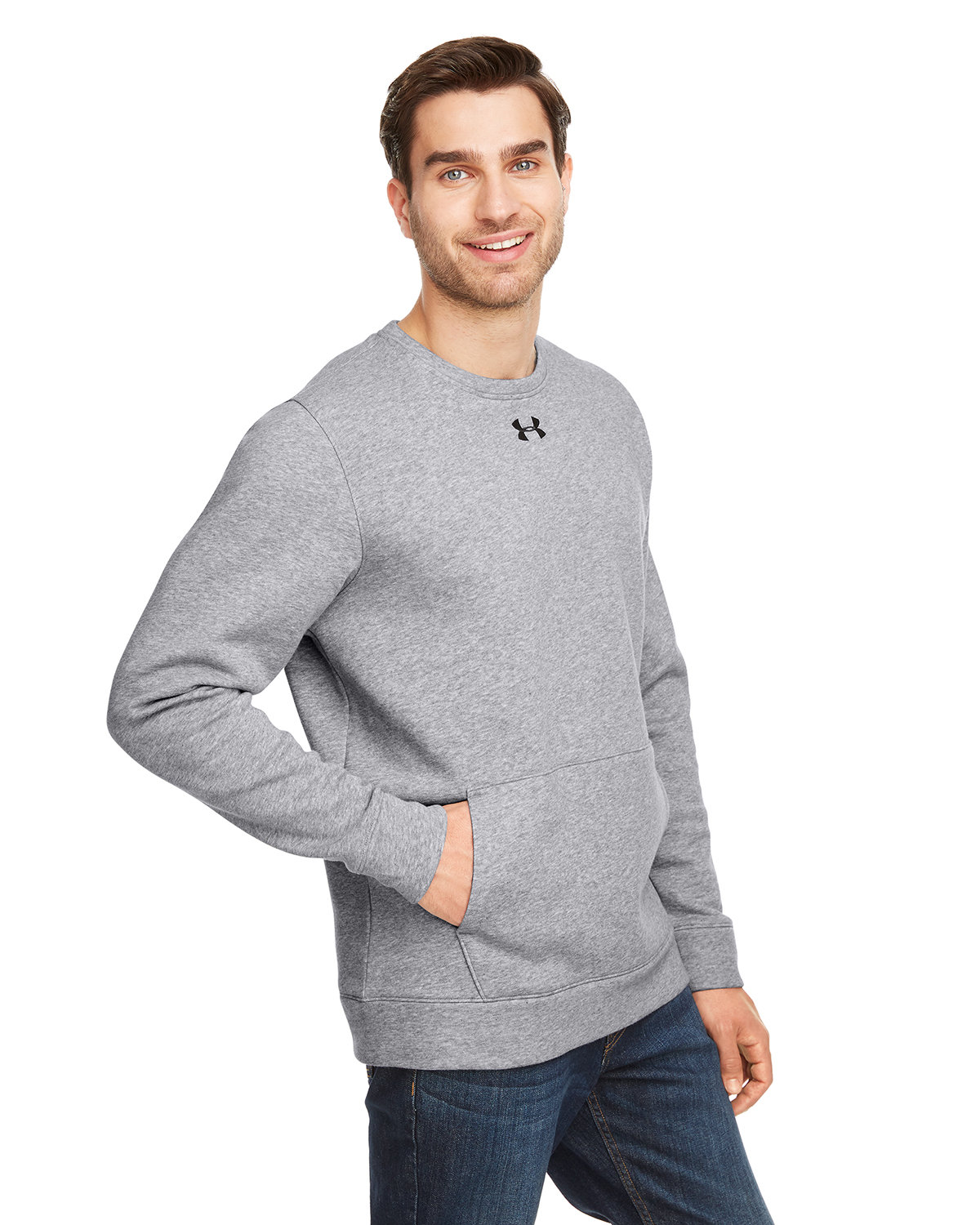 Under Armour Men\'s Hustle Fleece Crewneck Sweatshirt 