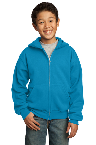 PC90YZH SALE Port & Company® - Youth Core Fleece Full-Zip Hooded Sweatshirt