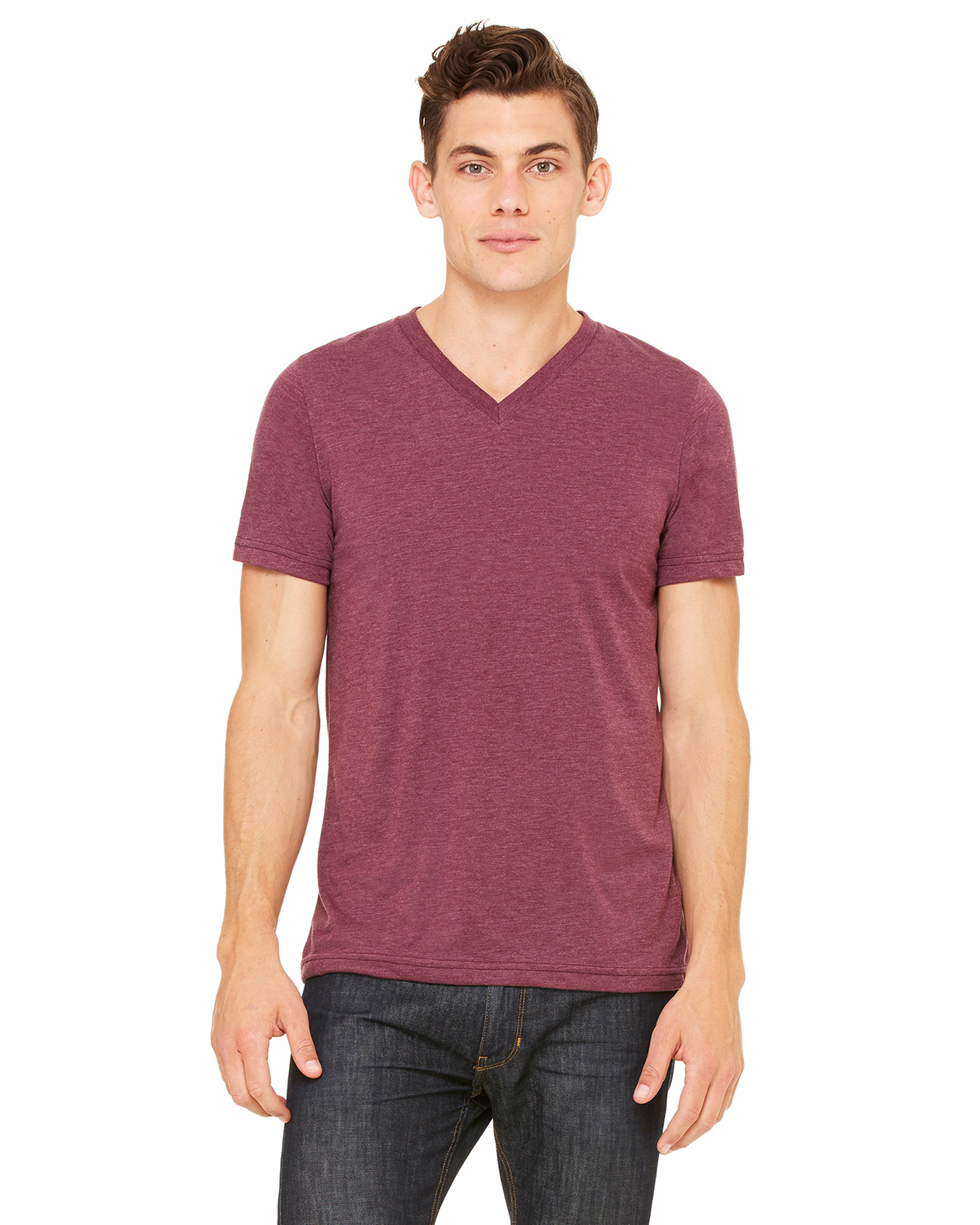 3415C Bella + Canvas Unisex Triblend Short-Sleeve V-Neck T-Shirt