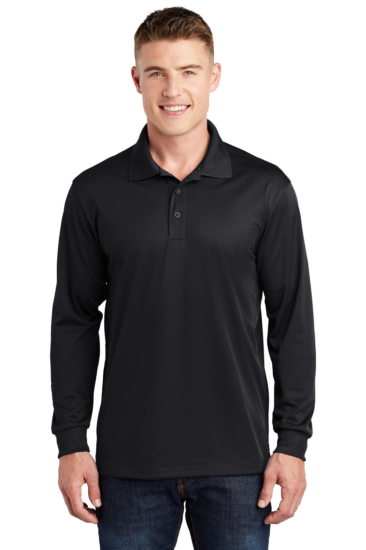 Sport-Tek® Long Sleeve Micropique Sport-Wick® Polo