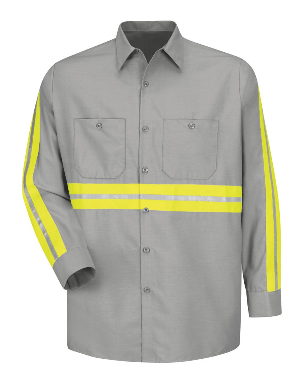 38130 Long Sleeve Enhanced Visibility Industrial Work Shirt - SP14E