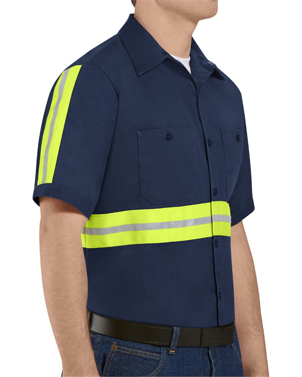 30430 Enhanced Visibility Short Sleeve Cotton Work Shirt - SC40E