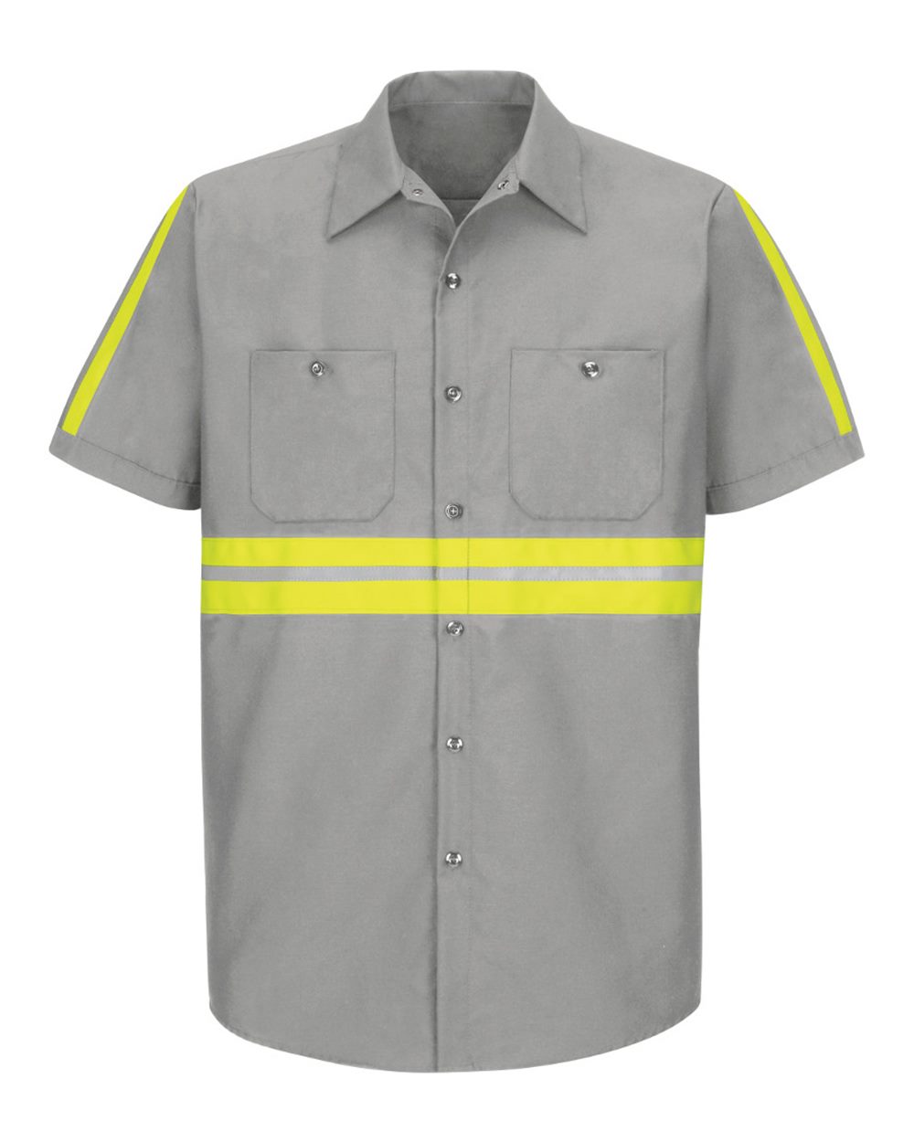31830 Enhanced Visibility Industrial Work Shirt Long Sizes - SP24EL
