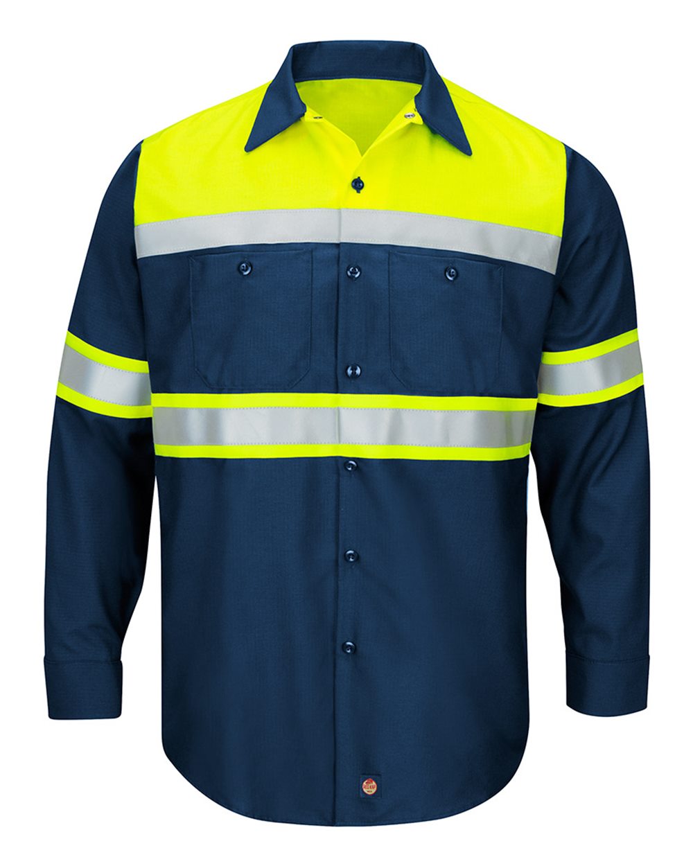50130  Hi-Visibility Colorblock Ripstop Long Sleeve Work Shirt - SY70