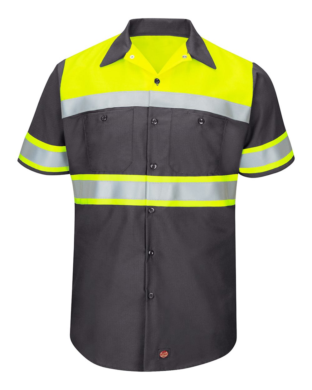 50330 Hi-Visibility Colorblock Ripstop Short Sleeve Work Shirt - SY80