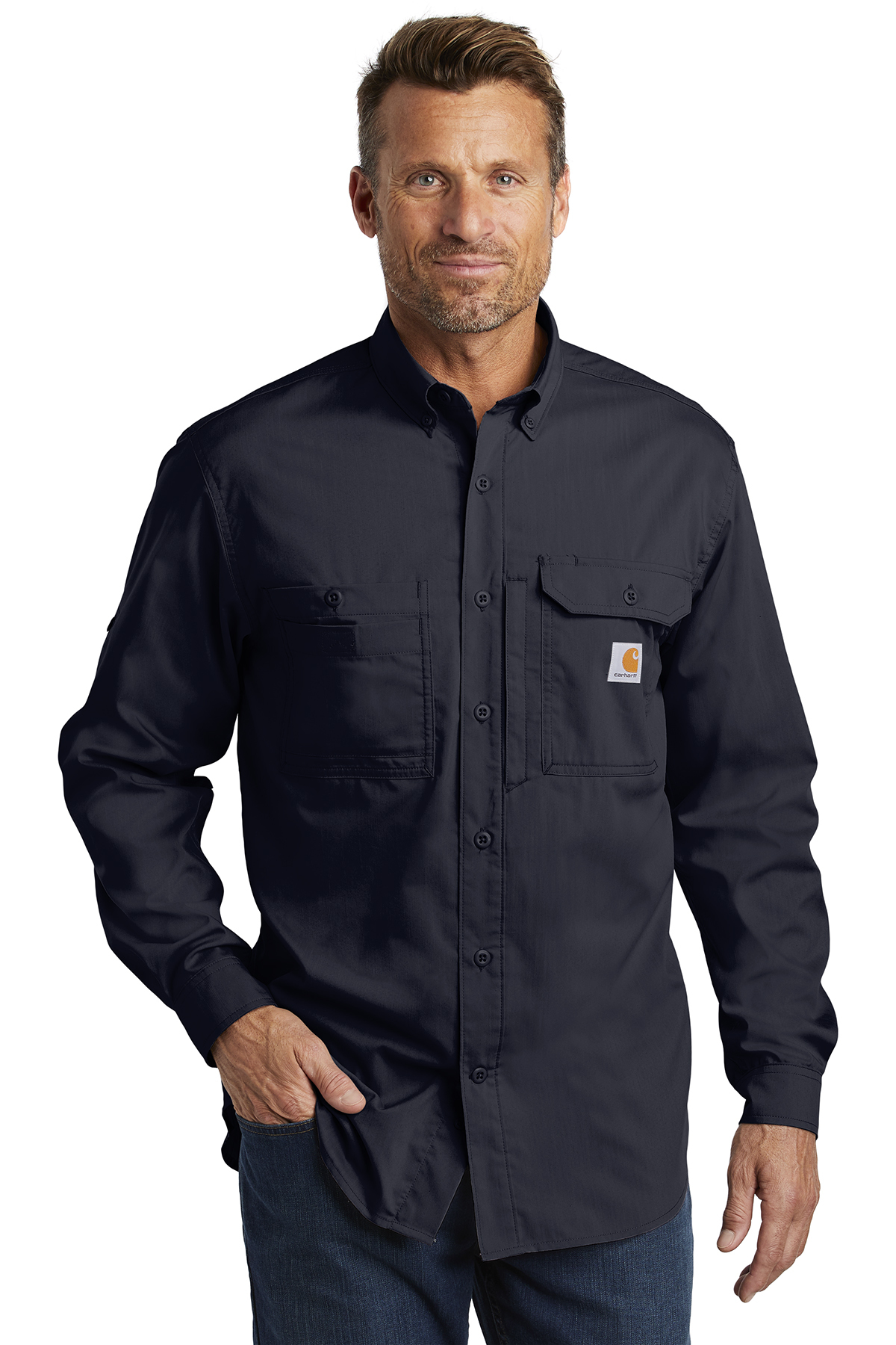 CT102418  Carhartt Force ® Ridgefield Solid Long Sleeve Shirt