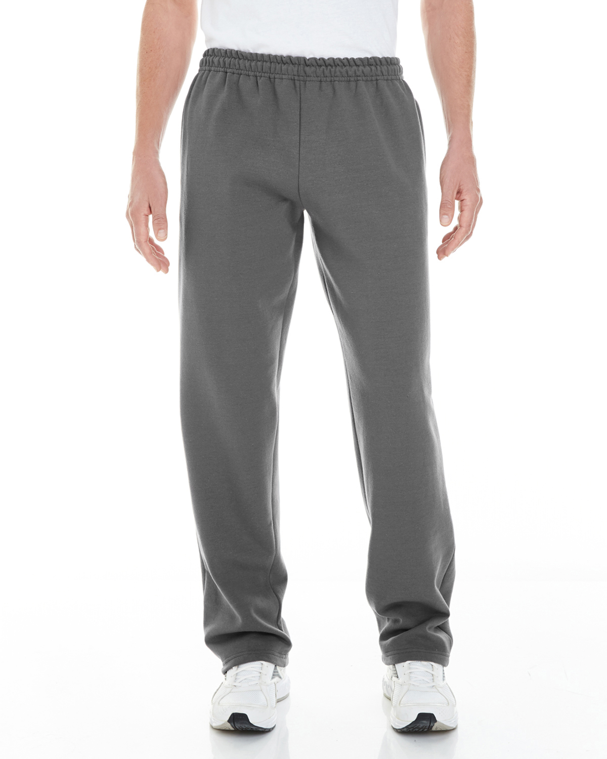 G183 Gildan Adult Heavy Blend™ Adult 8 oz. Open-Bottom Sweatpants with Pockets