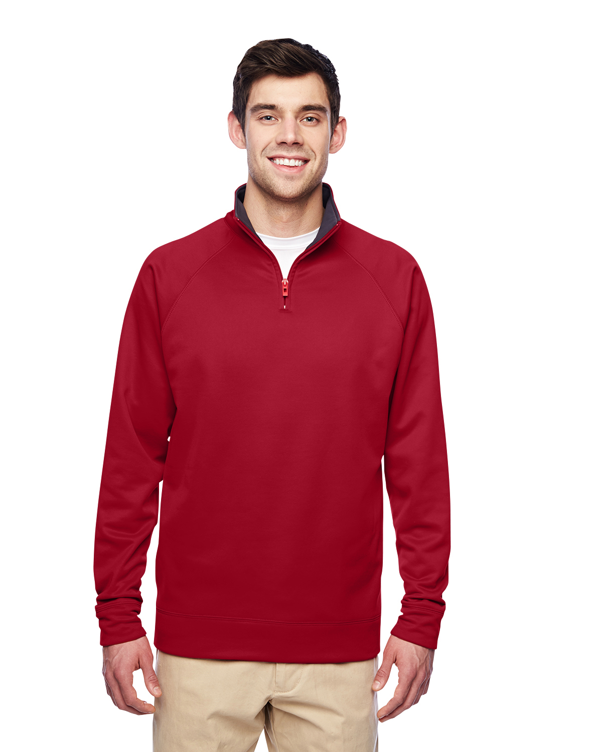 PF95MR Jerzees Adult 6 oz. DRI-POWER® SPORT Quarter-Zip Cadet Collar Sweatshirt