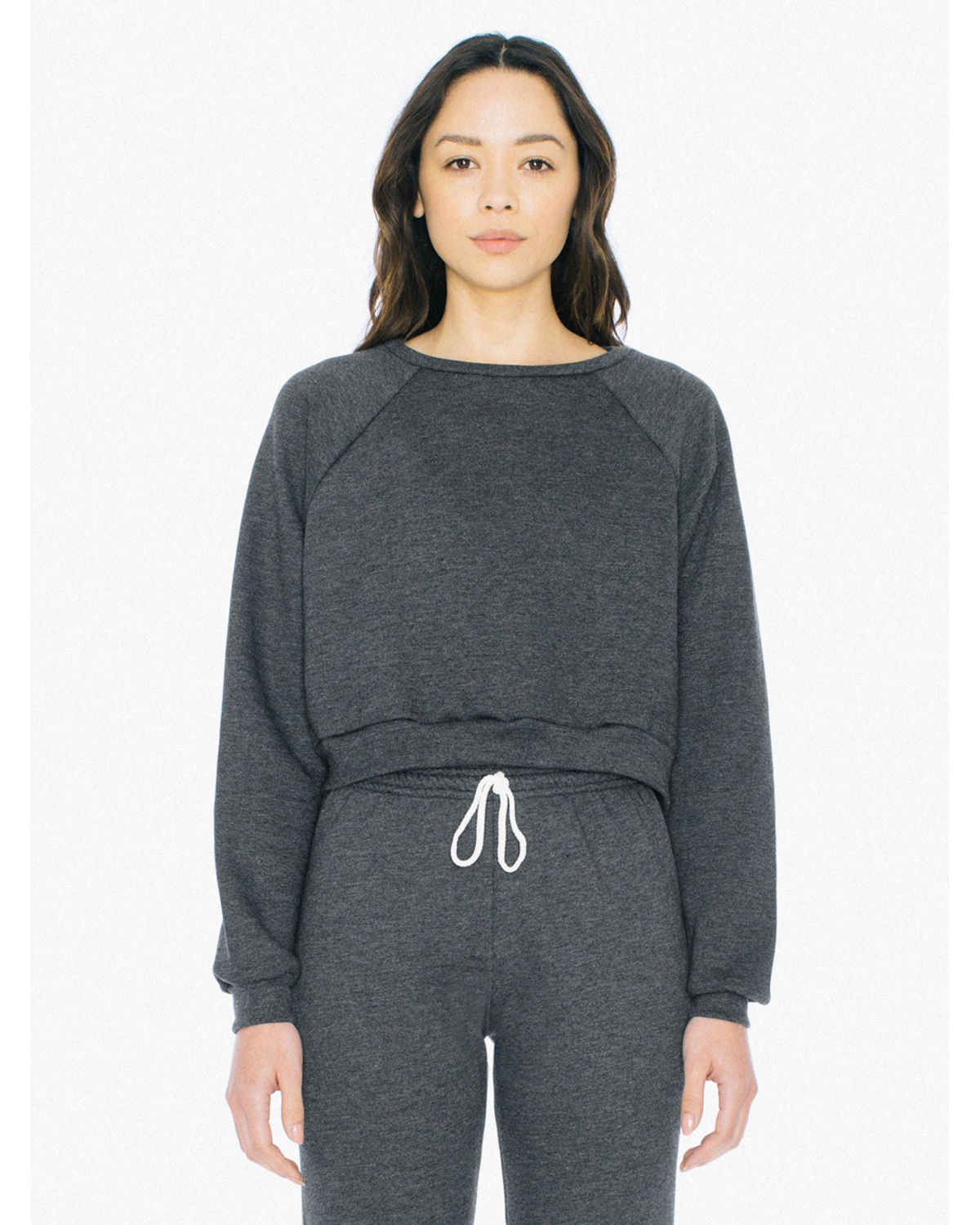 American Apparel Ladies\' Flex Fleece Raglan Cropped Sweatshirt