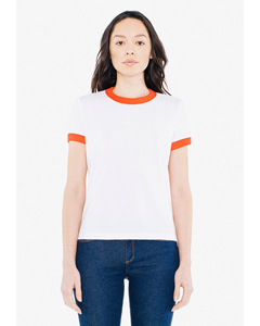 American Apparel Ladies\' Poly-Cotton Ringer T-Shirt