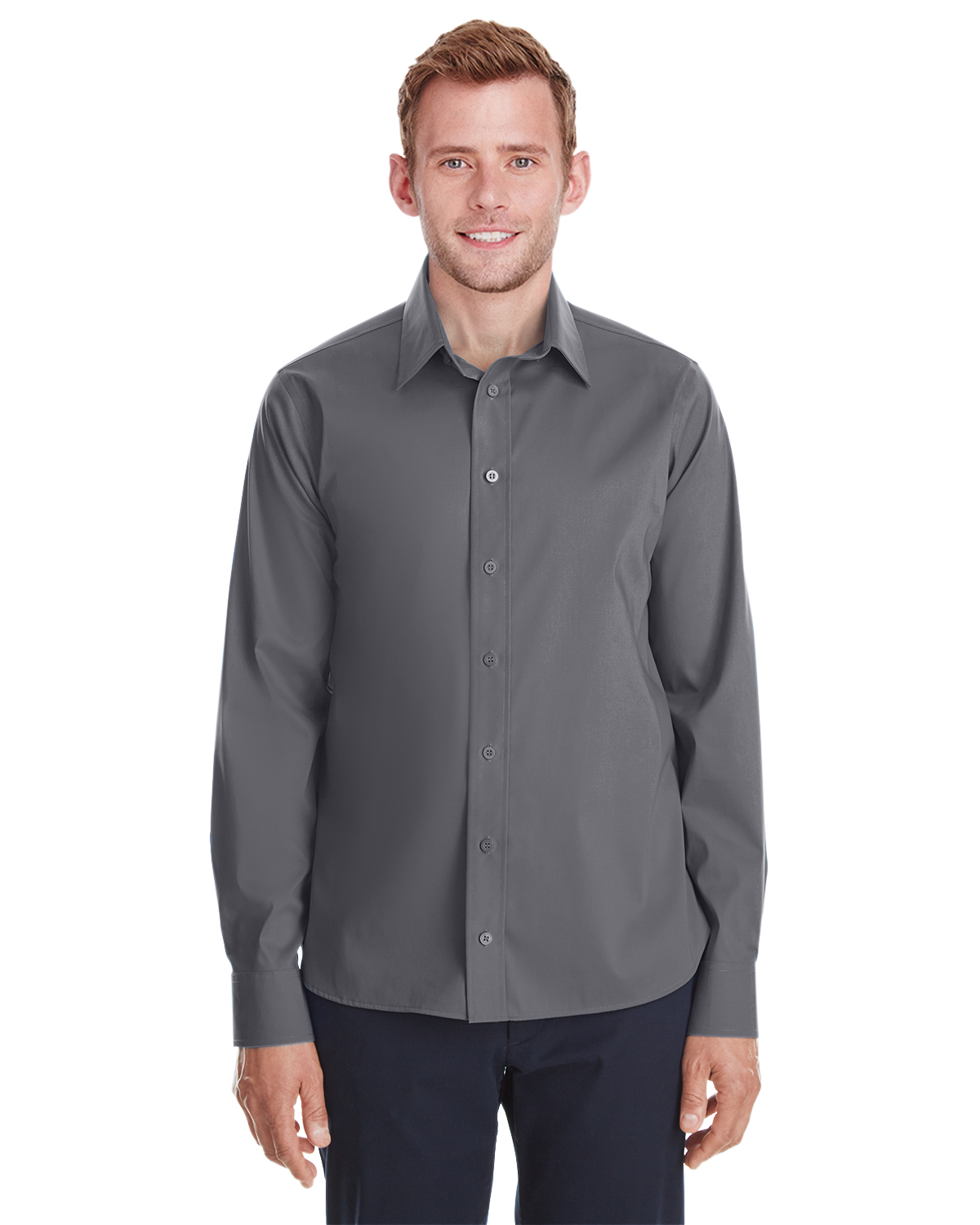 Devon & Jones Men\'s Untucked™ Crown Collection™ Stretch Broadcloth Shirt