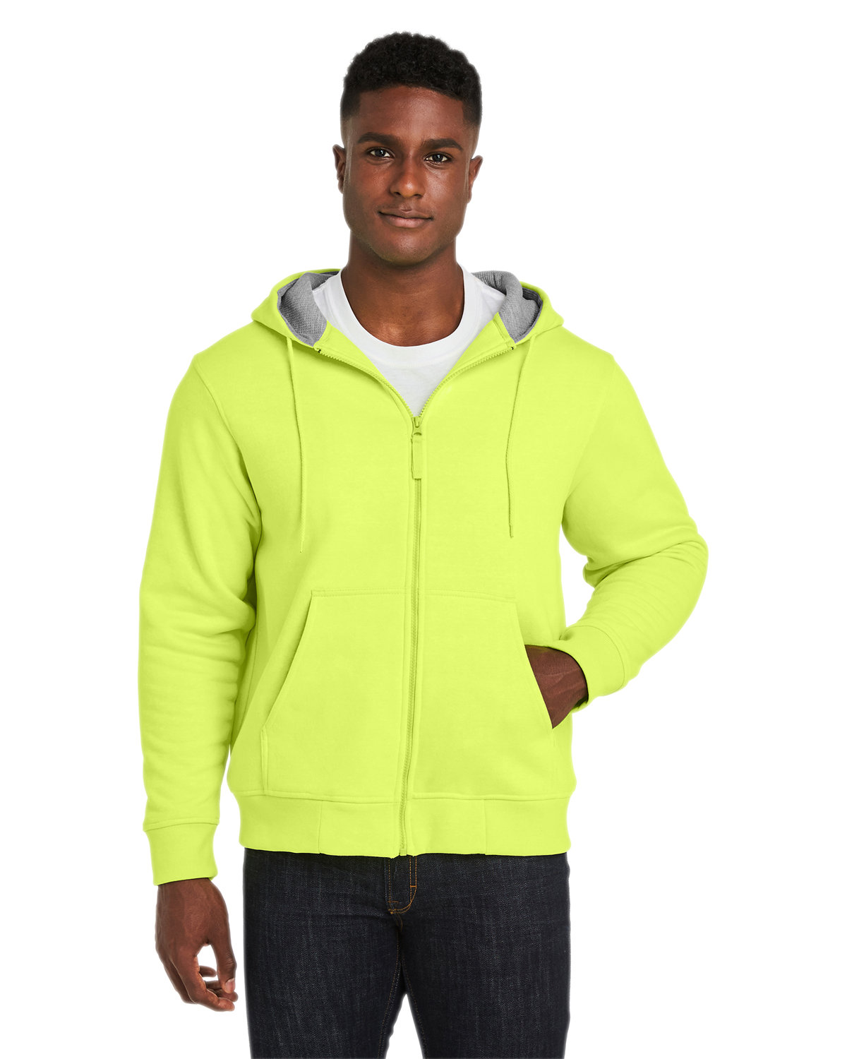 Harriton Men\'s Tall ClimaBloc™ Lined Heavyweight Hooded Sweatshirt