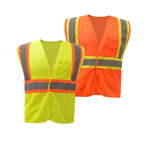 STANDARD CLASS 2 TWO TONE MESH HOOK & LOOP SAFETY VEST