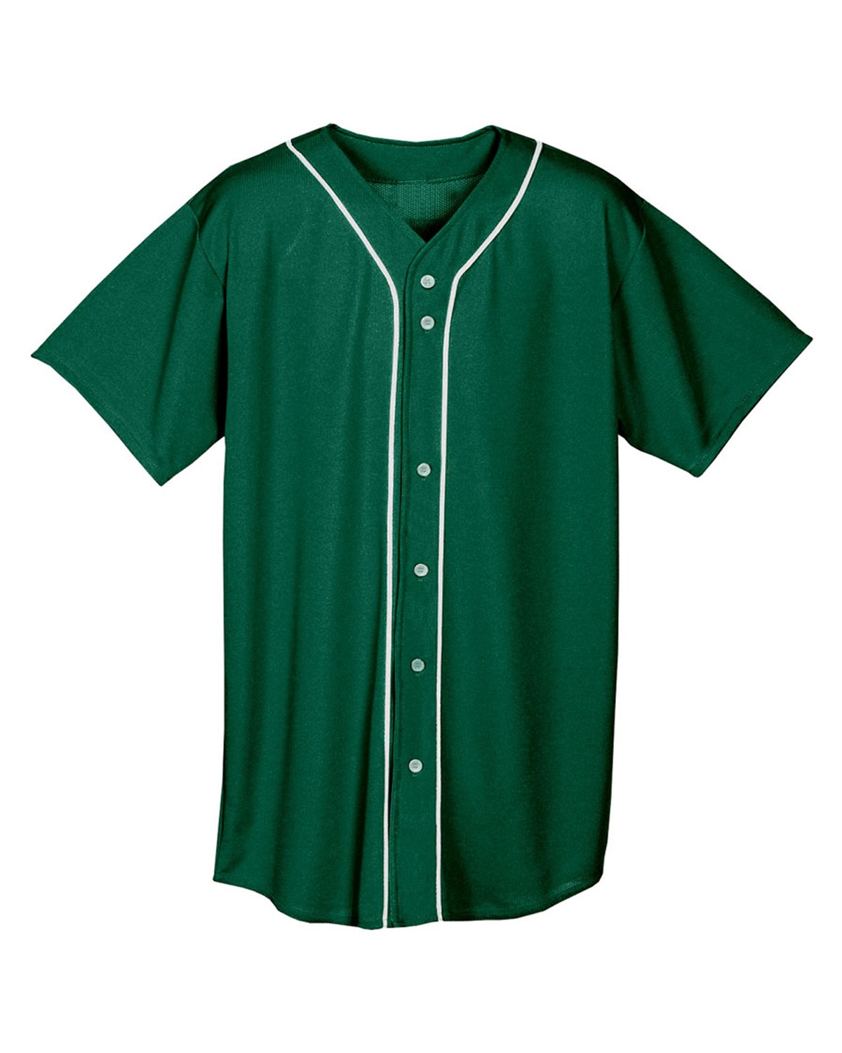 NB4184 A4 Youth Short Sleeve Full Button Baseball Jersey