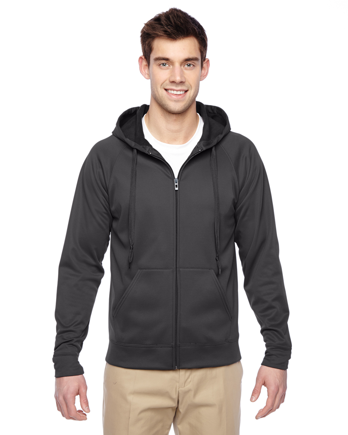 PF93MR   Jerzees Adult 6 oz. DRI-POWER® SPORT Full-Zip Hooded Sweatshirt