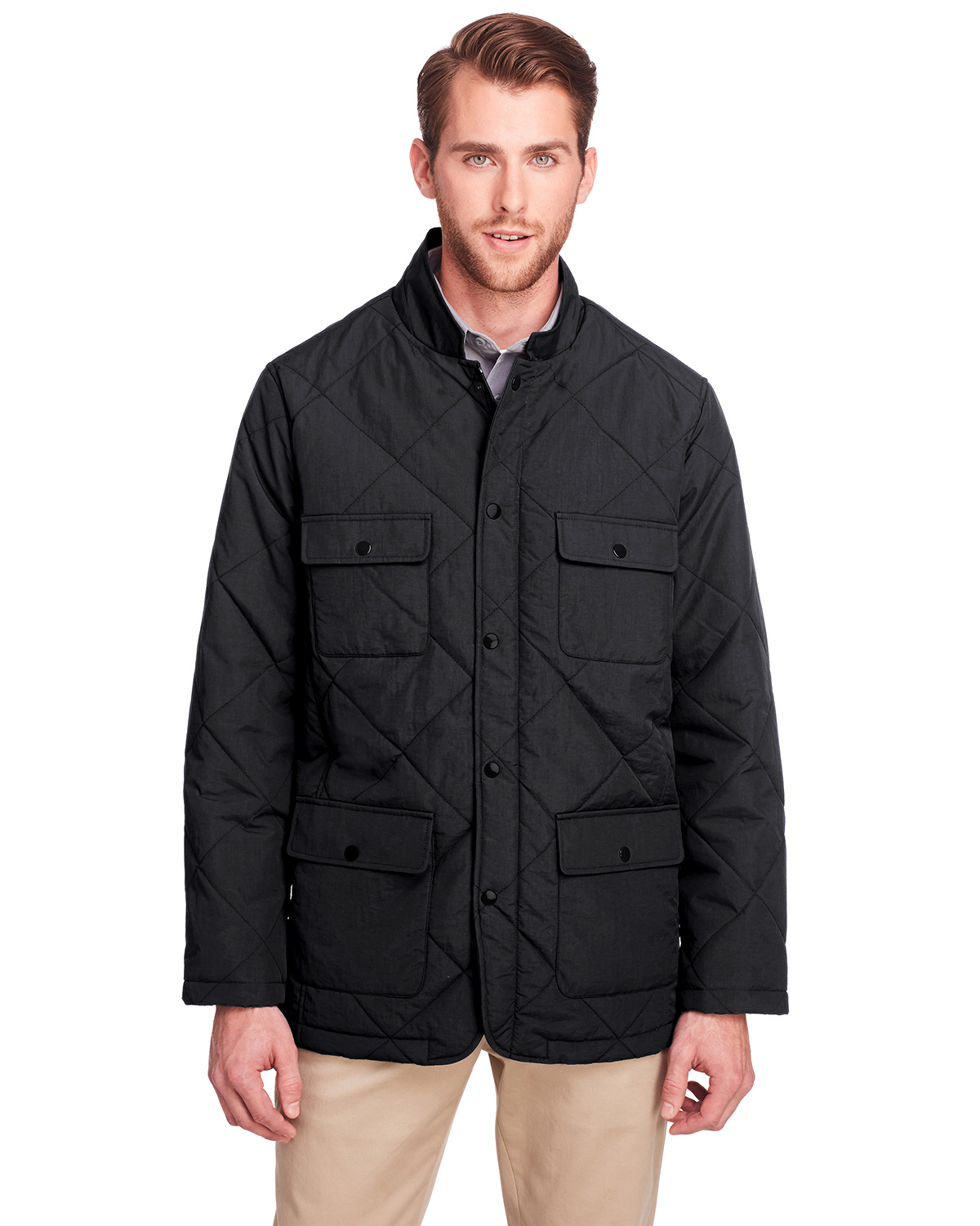 UltraClub Men\'s Dawson Quilted Hacking Jacket