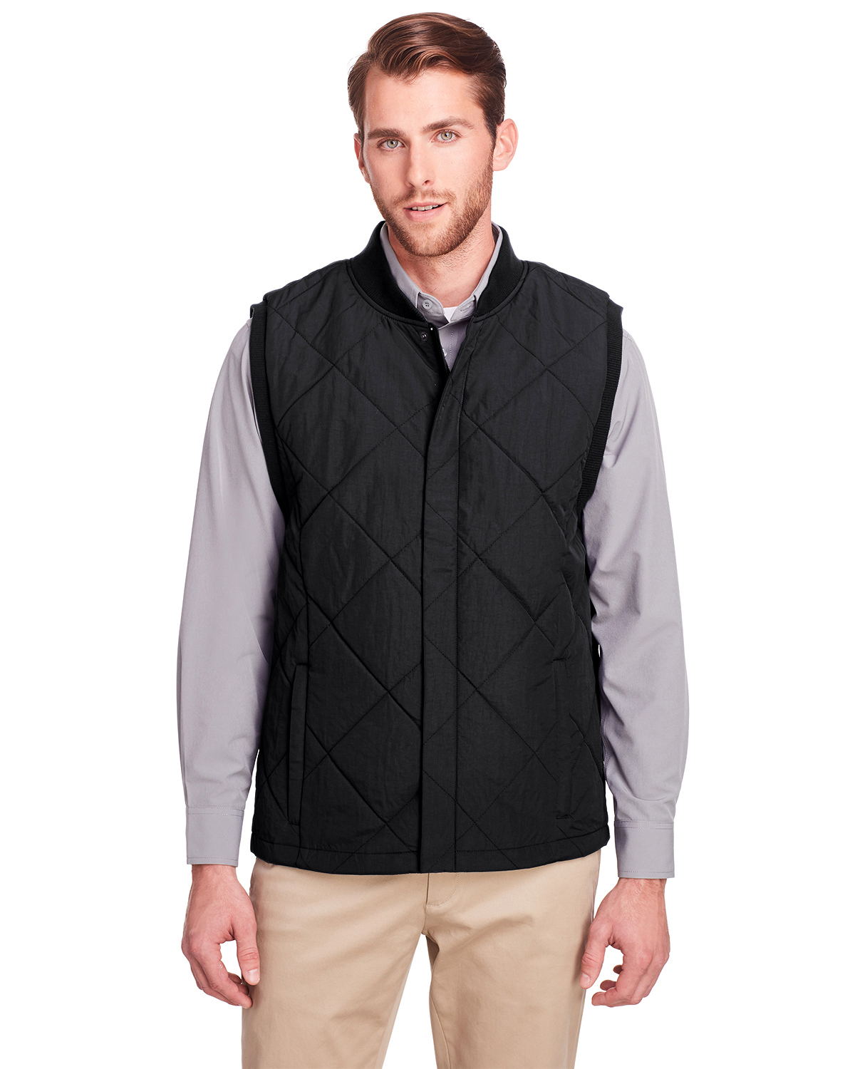 UltraClub Men\'s Dawson Quilted Hacking Vest